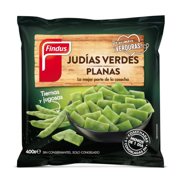 Chopped flat green beans