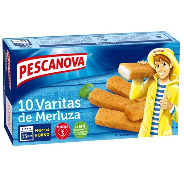 Breaded hake sticks