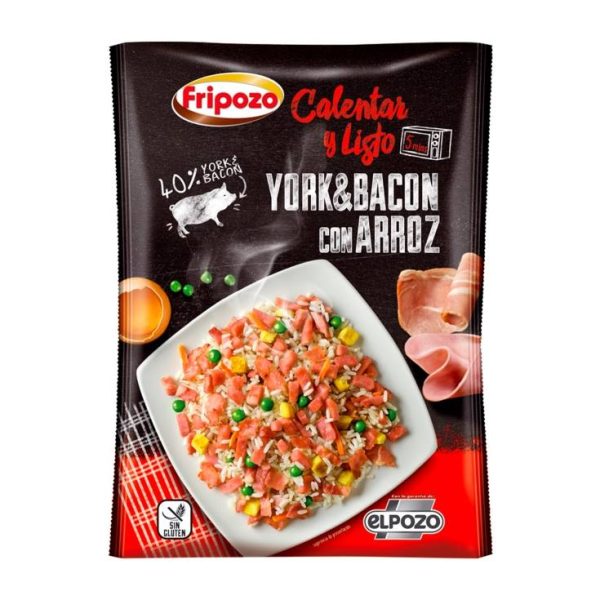 York & bacon with rice heat and go