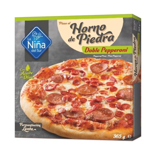 Pizza stone oven pepperoni