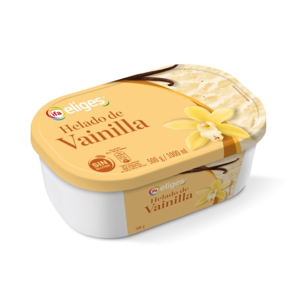 Vanilla ice cream tub