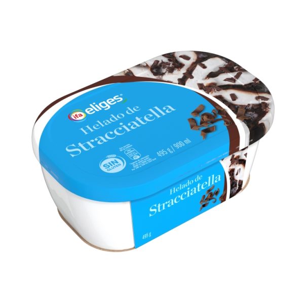 Straciatella ice cream terrine