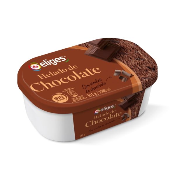 Chocolate ice cream tub
