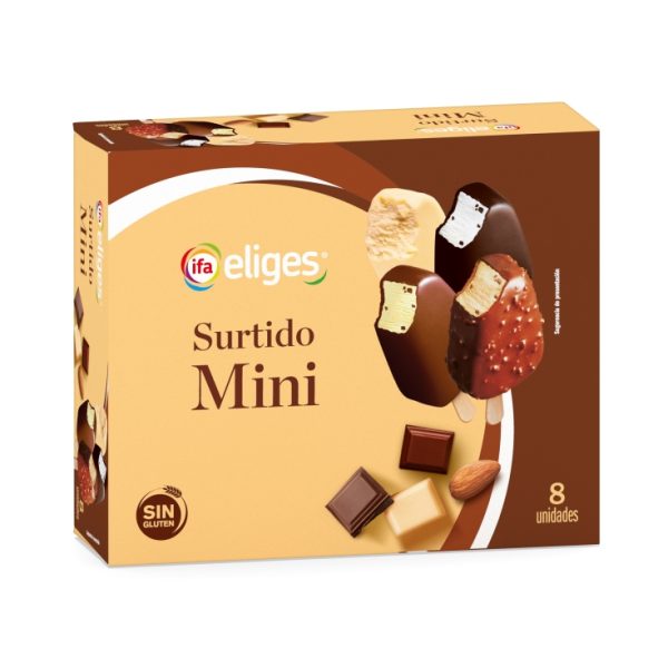 Assorted mini chocolate ice cream