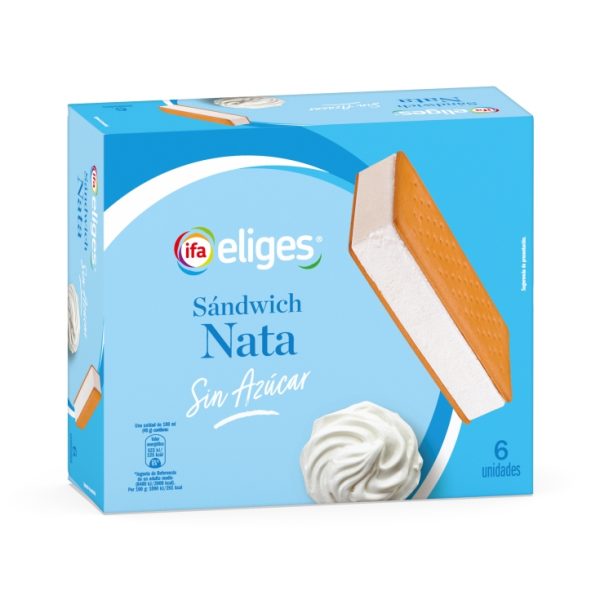 Sugarfree cream sandwich ice cream