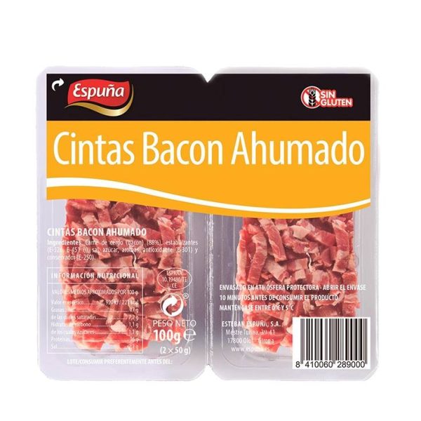 Smoked bacon strips