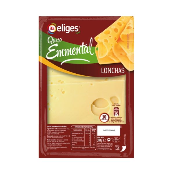 Emmental cheese slice