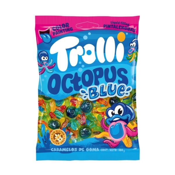 Octopus blue jelly beans