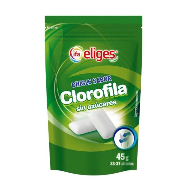 Chewing gum chlorophyll sugar free