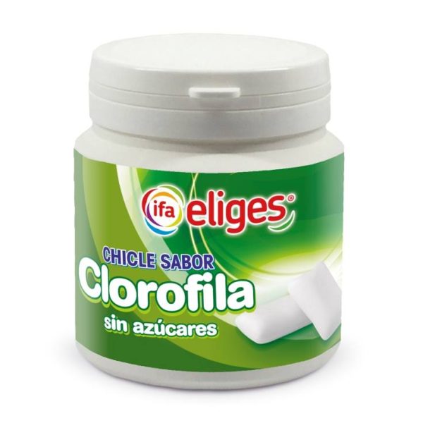 Chewing gum chlorophyll sugarfree bottle 80pcs