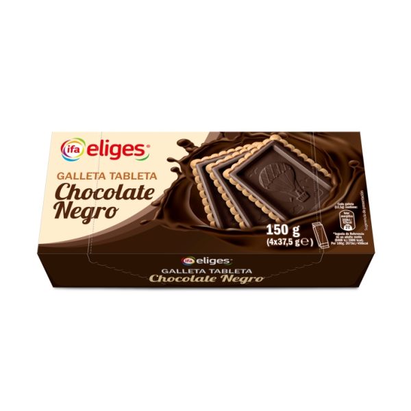 Black choco tablet cookie