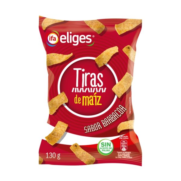 Barbecue flavor corn strips snacks