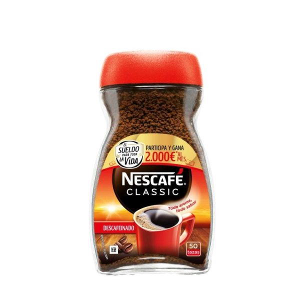 Decaffeinated soluble coffee