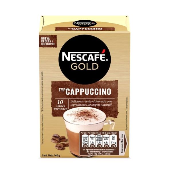 Natural cappuccino soluble coffee