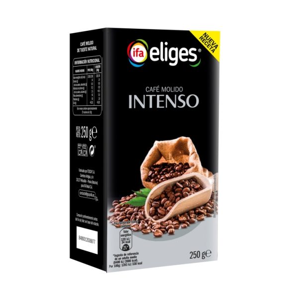 Intense natural ground coffee
