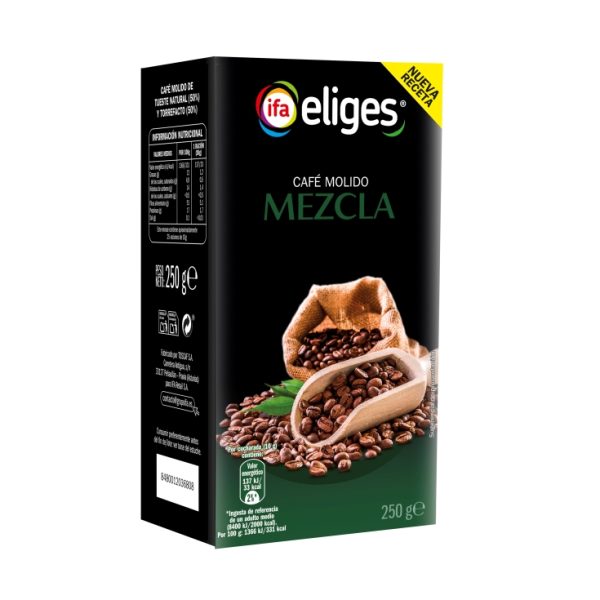 Ground coffee blend