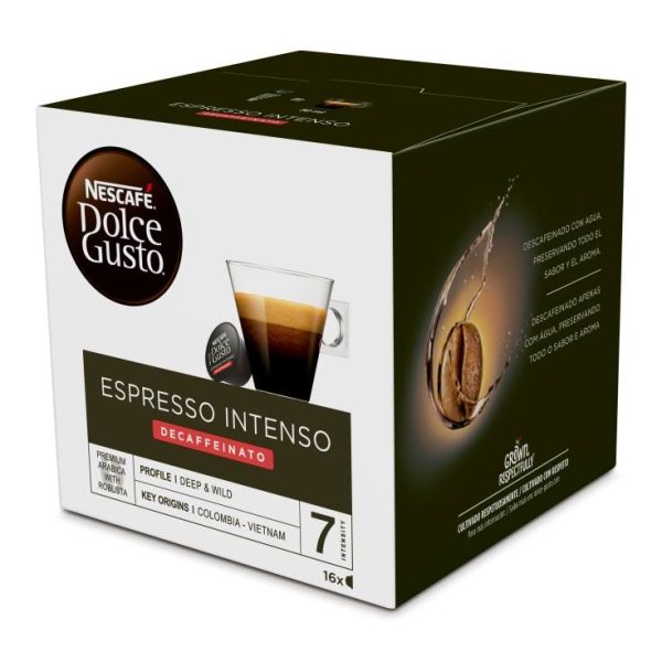 Decaffeinated intense espresso coffee