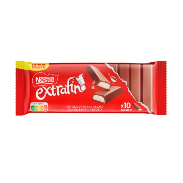 Creamy filled chocolate bars
