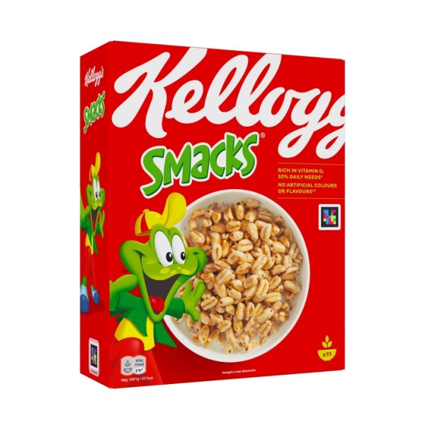 Puffed wheat cereal smacks
