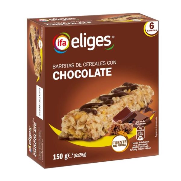 Chocolate-milk cereal bars 150g