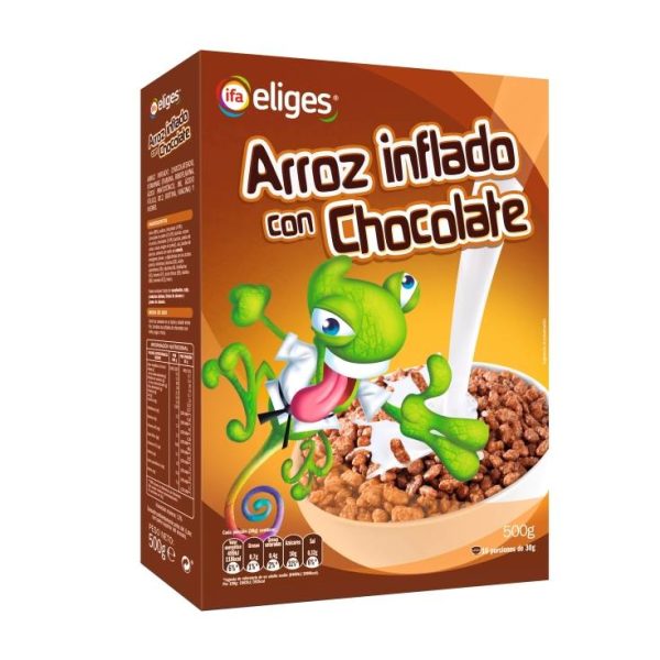 Chocolate puffed rice cereals