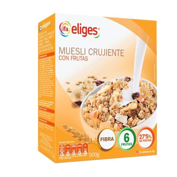 Muesli cereals with fruit