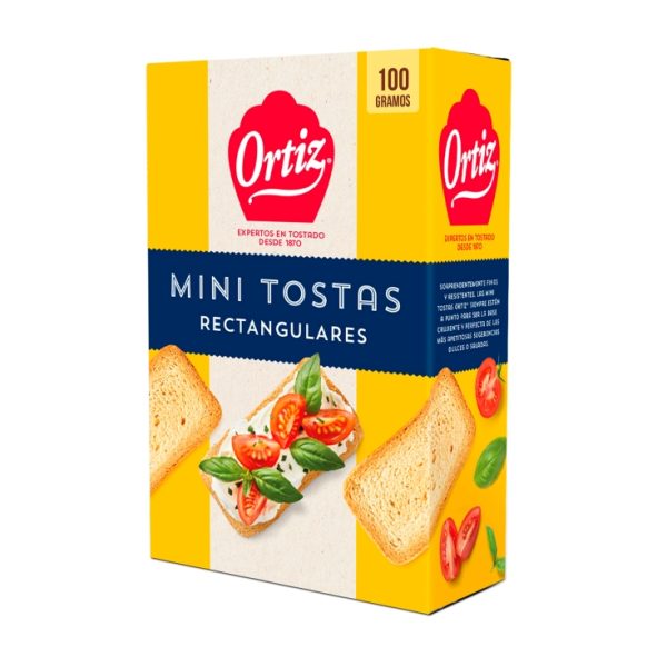 Mini rectangular toasts
