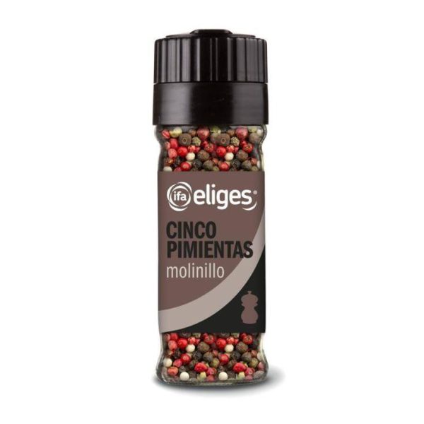 Five pepper mill