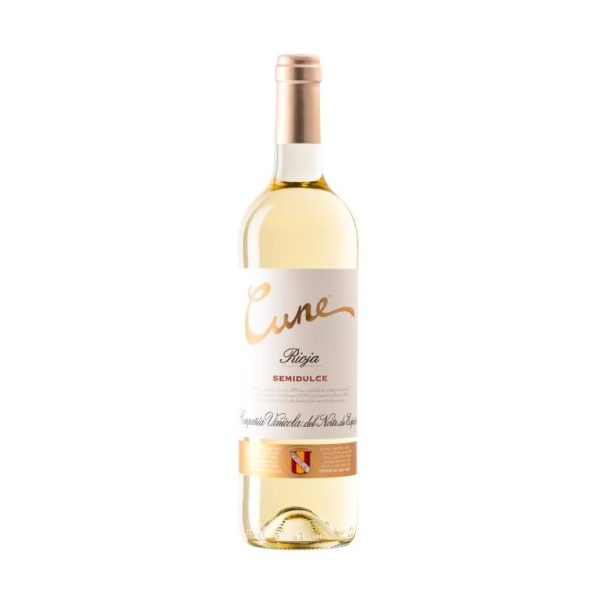 Semi-sweet white rioja d.o. wine