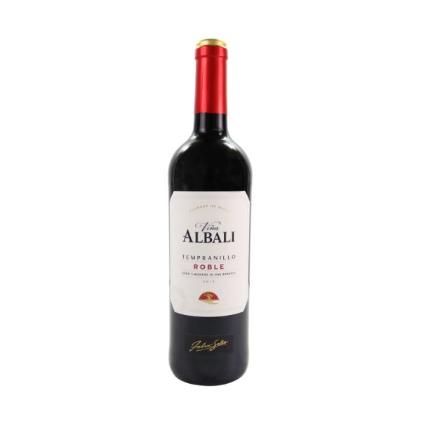 Valdepeñas red oak d.o. wine
