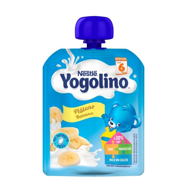 Banana yogurt pouch