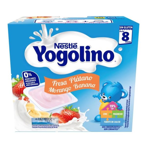 Strawberry-banana milk dessert s/a yogolino