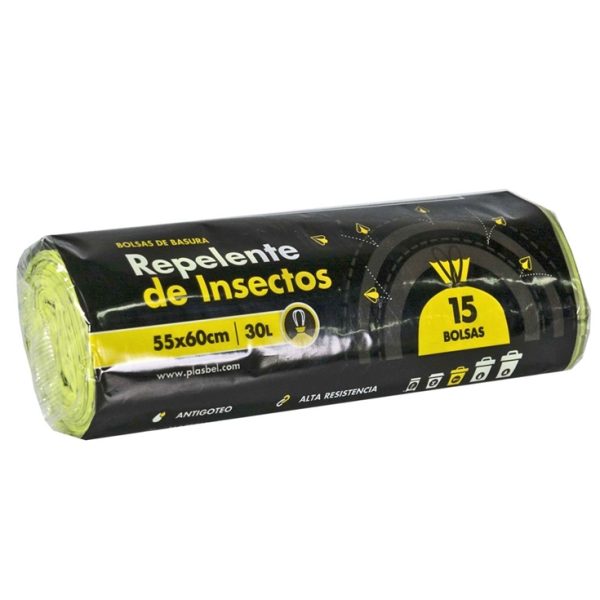 Insect repellent garbage bags 30l