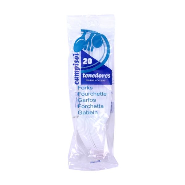 Reusable white fork