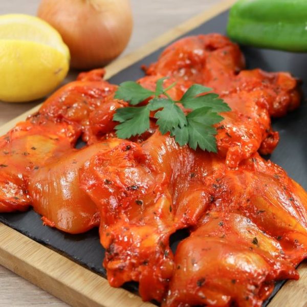 Marinated chicken steak